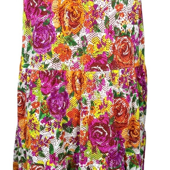 BETSEY JOHNSON Vintage Floral Swim Dress Sz Small - Picture 5 of 7